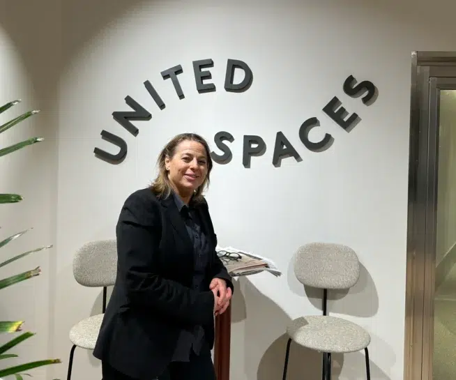 Eva Nilsson som är Community Manager på United Spaces Östra Hamngatan i Göteborg.